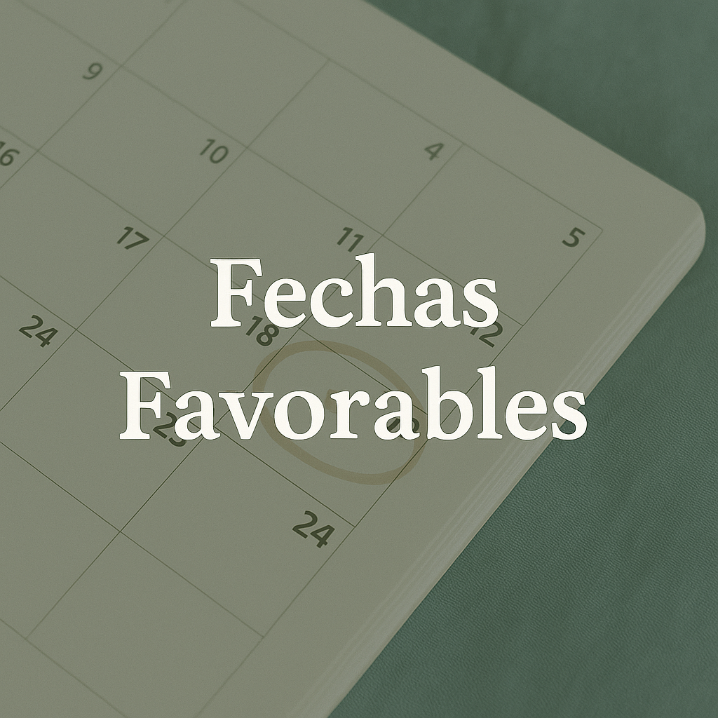 Fechas favorables para gran proyecto